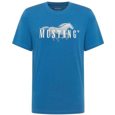 bonprix Mustang Austin T-Shirt aus reiner Bio-Baumwolleblau 52Herren bonprix Mustang Austin T-Shirt aus reiner Bio-Baumwolleblau 52Herren