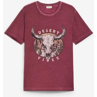 bonprix T-Shirt in gewaschener Optik aus reiner Bio-Baumwollerot 48Herren bonprix T-Shirt in gewaschener Optik aus reiner Bio-Baumwollerot 48Herren