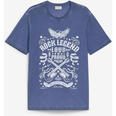 bonprix T-Shirt in gewaschener Optik aus reiner Bio-Baumwolleblau 60Herren bonprix T-Shirt in gewaschener Optik aus reiner Bio-Baumwolleblau 60Herren