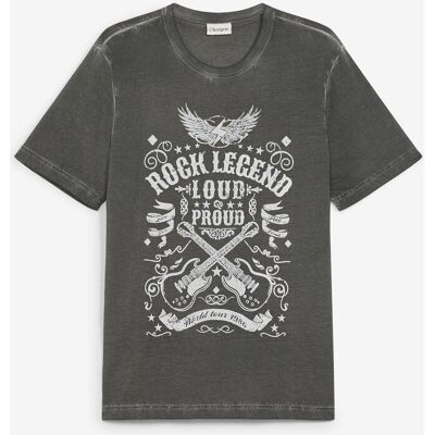 bonprix T-Shirt in gewaschener Optik aus reiner Bio-Baumwollegrau 64Herren bonprix T-Shirt in gewaschener Optik aus reiner Bio-Baumwollegrau 64Herren