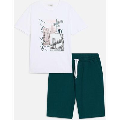 bonprix Shirt und Shorts (2-tlg.Set)weiß 64Herren bonprix Shirt und Shorts (2-tlg.Set)weiß 64Herren