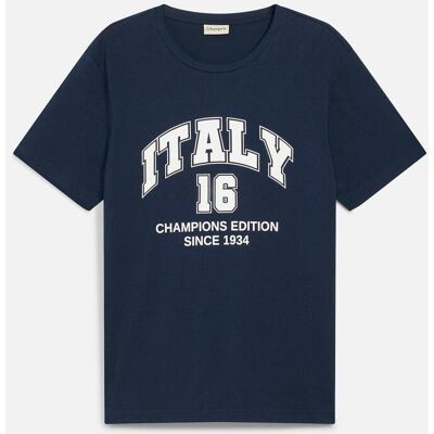 bonprix Italien T-Shirt aus reiner Baumwolleblau 48Herren bonprix Italien T-Shirt aus reiner Baumwolleblau 48Herren