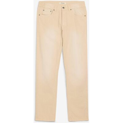 bonprix Leichte Regular Fit Jeans mit Dehnbund aus colored Denim, Straightbeige 42Herren bonprix Leichte Regular Fit Jeans mit Dehnbund aus colored Denim, Straightbeige 42Herren