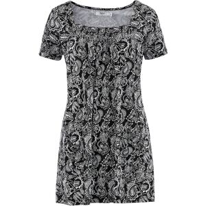 bonprix Shirt-Tunika, Kurzarmschwarz 48Damen bonprix Shirt-Tunika, Kurzarmschwarz 48Damen