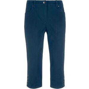 bonprix Baumwoll-Capri-Hose mit Bequembund und Knöpfenblau 38Damen bonprix Baumwoll-Capri-Hose mit Bequembund und Knöpfenblau 38Damen