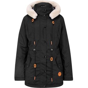 bonprix Wattierter Parka mit Fellimitat-Besatzschwarz 36Damen bonprix Wattierter Parka mit Fellimitat-Besatzschwarz 36Damen