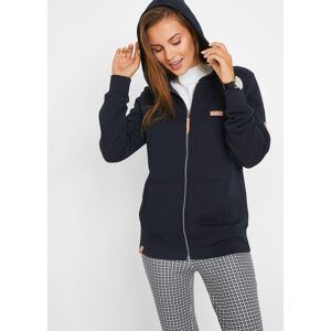 bonprix Kapuzen-Sweatjacke aus reiner Baumwolleschwarz 56Damen bonprix Kapuzen-Sweatjacke aus reiner Baumwolleschwarz 56Damen