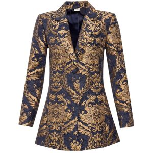 bonprix Blazer aus glänzendem Jacquardblau 32Damen bonprix Blazer aus glänzendem Jacquardblau 32Damen