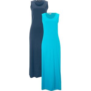 bonprix Maxikleid aus reiner Baumwolle (2er Pack)blau 40Damen bonprix Maxikleid aus reiner Baumwolle (2er Pack)blau 40Damen