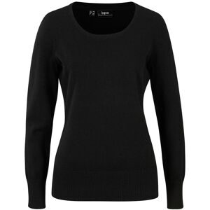 bonprix Basic Pullover mit recycelter Baumwolleschwarz 36Damen bonprix Basic Pullover mit recycelter Baumwolleschwarz 36Damen