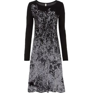 bonprix Ausgestelltes Jacquard-Strickkleidschwarz 32Damen bonprix Ausgestelltes Jacquard-Strickkleidschwarz 32Damen