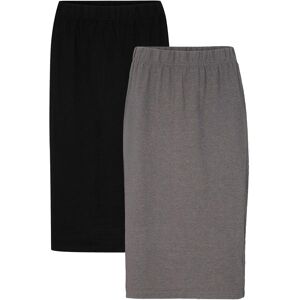 bonprix Knielanger Stretch-Rock (2er Pack)grau 40Damen bonprix Knielanger Stretch-Rock (2er Pack)grau 40Damen