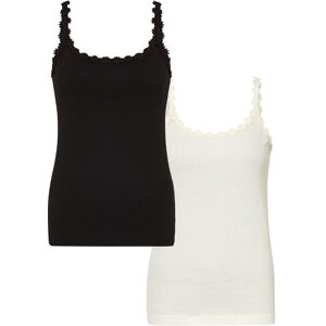 bonprix Ripp-Top aus reiner Baumwolle (2er Pack)weiß 48Damen bonprix Ripp-Top aus reiner Baumwolle (2er Pack)weiß 48Damen