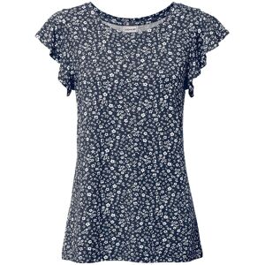 bonprix Shirt mit Volantärmelblau 44Damen bonprix Shirt mit Volantärmelblau 44Damen