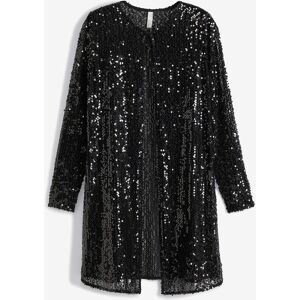 bonprix Pailletten- Mantelschwarz 32Damen bonprix Pailletten- Mantelschwarz 32Damen