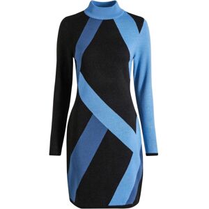bonprix Jacquard-Strickkleid mit modernen Streifenblau 36Damen bonprix Jacquard-Strickkleid mit modernen Streifenblau 36Damen