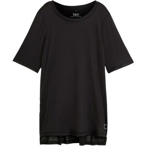 bonprix Langes Sport-Shirt mit Mesh, schnelltrocknendschwarz 36Damen bonprix Langes Sport-Shirt mit Mesh, schnelltrocknendschwarz 36Damen