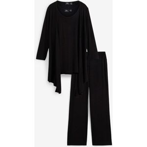 bonprix Loungewear Hausanzug (3-tlg.Set)schwarz 40Damen bonprix Loungewear Hausanzug (3-tlg.Set)schwarz 40Damen
