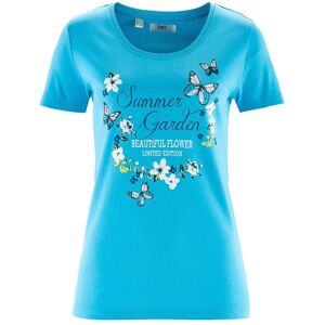 bonprix Baumwoll Shirt, Kurzarmblau 44Damen bonprix Baumwoll Shirt, Kurzarmblau 44Damen