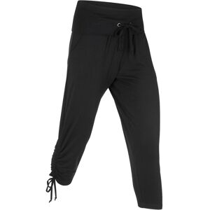 bonprix Capri-Hose mit Raffung aus Viskose-Mixschwarz 40Damen bonprix Capri-Hose mit Raffung aus Viskose-Mixschwarz 40Damen