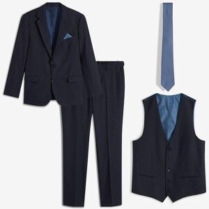 bonprix Anzug mit Weste und Krawatte in Slim Fit (4-tlg.Set)blau 56Herren bonprix Anzug mit Weste und Krawatte in Slim Fit (4-tlg.Set)blau 56Herren