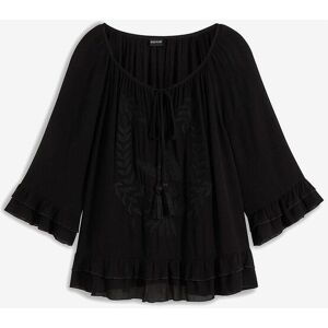 bonprix Tunika aus softer Viskoseschwarz 50Damen bonprix Tunika aus softer Viskoseschwarz 50Damen