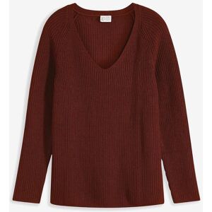 bonprix Gerippter Pullover aus reiner Baumwollebraun 44Damen bonprix Gerippter Pullover aus reiner Baumwollebraun 44Damen