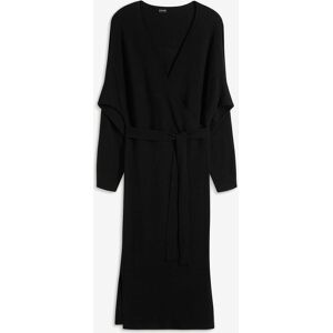 bonprix Strickkleid aus fließendem Viskose-Mixschwarz 44Damen bonprix Strickkleid aus fließendem Viskose-Mixschwarz 44Damen