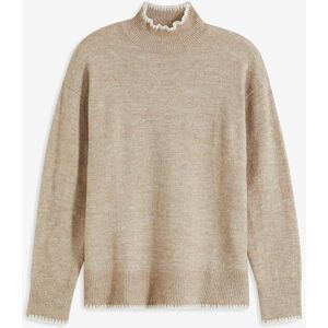 bonprix Pullover mit Stehkragenbeige 40Damen bonprix Pullover mit Stehkragenbeige 40Damen