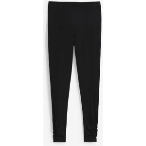 bonprix Leggings aus Baumwoll-Mix mit Raffungsdetailschwarz 52Damen bonprix Leggings aus Baumwoll-Mix mit Raffungsdetailschwarz 52Damen