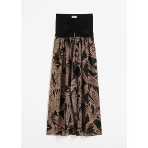 bonprix Bandeau-Strandkleid aus leichtem Chiffonschwarz 44Damen bonprix Bandeau-Strandkleid aus leichtem Chiffonschwarz 44Damen