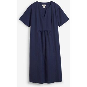 bonprix Tunika-Kleid mit Taschen aus Leinen-Baumwoll-Mixblau 50Damen bonprix Tunika-Kleid mit Taschen aus Leinen-Baumwoll-Mixblau 50Damen