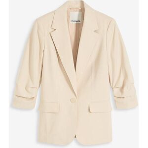 bonprix Lockerer 3/4-Arm-Blazer aus Viskosebeige 46Damen bonprix Lockerer 3/4-Arm-Blazer aus Viskosebeige 46Damen