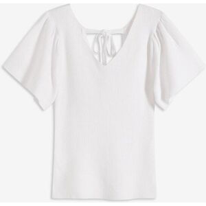 bonprix Ripp-Pullover aus Viskose-Mixweiß 44Damen bonprix Ripp-Pullover aus Viskose-Mixweiß 44Damen