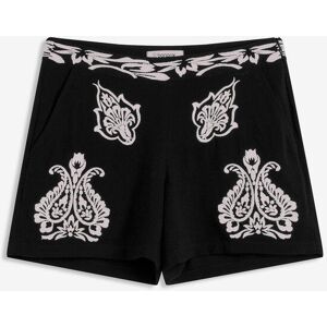 bonprix Shorts mit Stickerei aus softem Viskose Mixschwarz 42Damen bonprix Shorts mit Stickerei aus softem Viskose Mixschwarz 42Damen