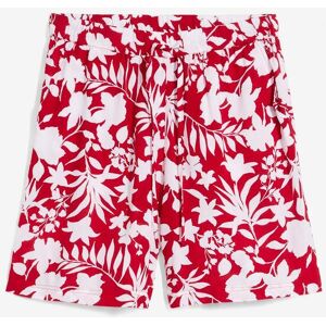 bonprix Weite Viskose Shorts mit High-Waist-Bequembundrot 48Damen bonprix Weite Viskose Shorts mit High-Waist-Bequembundrot 48Damen