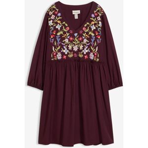 bonprix Tunika-Kleid aus fließender Viskose mit Puffprintrot 40Damen bonprix Tunika-Kleid aus fließender Viskose mit Puffprintrot 40Damen