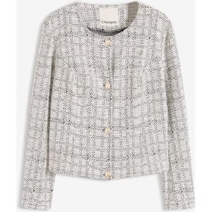 bonprix Bouclé Cardigan aus Baumwolleschwarz 48Damen bonprix Bouclé Cardigan aus Baumwolleschwarz 48Damen