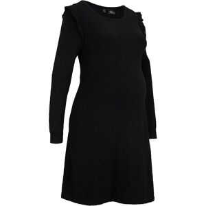 bonprix Umstandskleid aus weichem Strickschwarz 44Damen bonprix Umstandskleid aus weichem Strickschwarz 44Damen