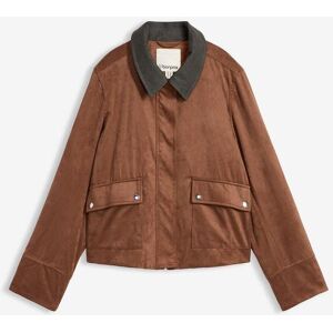bonprix Velourslederimitat-Jackebraun 50Damen bonprix Velourslederimitat-Jackebraun 50Damen