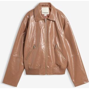 bonprix Kurze Lederimitat-Jackebraun 52Damen bonprix Kurze Lederimitat-Jackebraun 52Damen