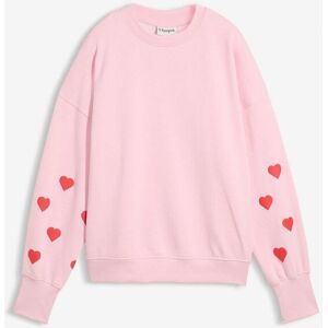 bonprix Oversize Sweatshirt aus Baumwoll-Mixrosa 40Damen bonprix Oversize Sweatshirt aus Baumwoll-Mixrosa 40Damen