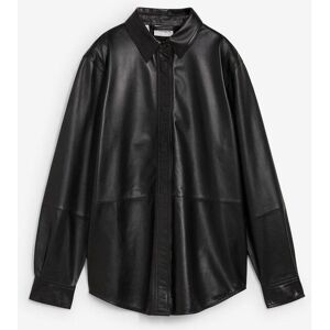bonprix Leder-Hemd aus Lammnappaschwarz 38Damen bonprix Leder-Hemd aus Lammnappaschwarz 38Damen