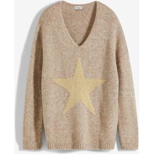 bonprix Pullover mit Sternbraun 40Damen bonprix Pullover mit Sternbraun 40Damen
