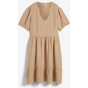 bonprix Oversized-Kleid aus Baumwoll-Musselinbeige 42Damen bonprix Oversized-Kleid aus Baumwoll-Musselinbeige 42Damen