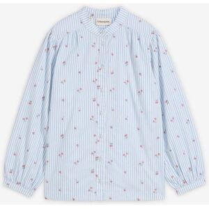 bonprix Bluse aus reiner Baumwolle mit 7/8 Ärmelblau 44Damen bonprix Bluse aus reiner Baumwolle mit 7/8 Ärmelblau 44Damen