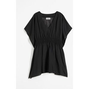 bonprix Transparente Strandtunika mit V-Ausschnittschwarz 36Damen bonprix Transparente Strandtunika mit V-Ausschnittschwarz 36Damen