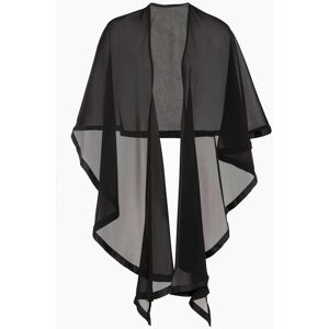 bonprix Stola mit feinem Satindetailschwarz 0Damen bonprix Stola mit feinem Satindetailschwarz 0Damen