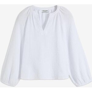 bonprix Oversize-Bluse aus Musselinweiß 40Damen bonprix Oversize-Bluse aus Musselinweiß 40Damen