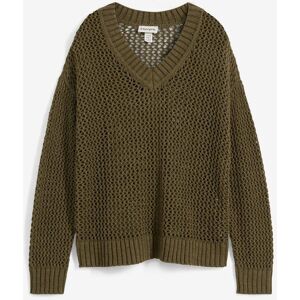 bonprix Ajour-Pullover aus leichtem Leinen-Mixgrün 52Damen bonprix Ajour-Pullover aus leichtem Leinen-Mixgrün 52Damen